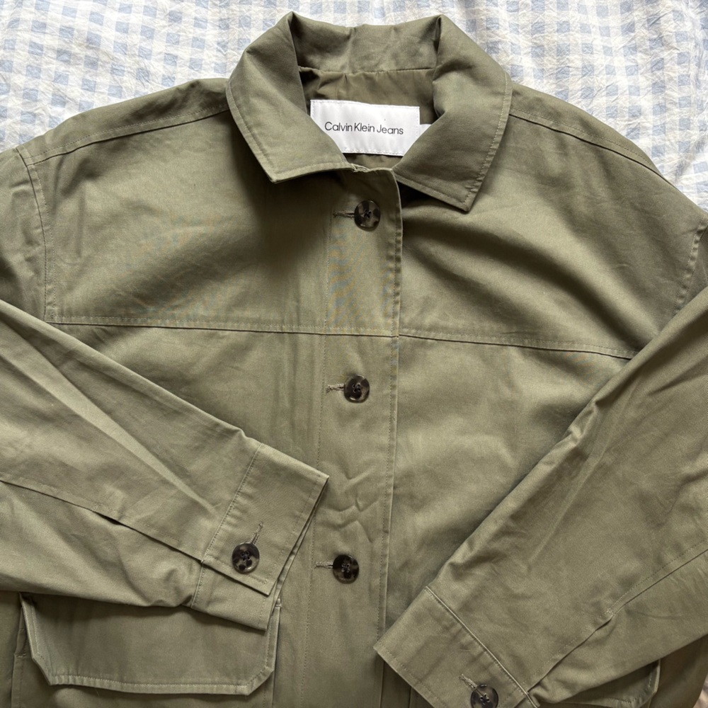 Calvin Klein Army Green Cargo Jacket